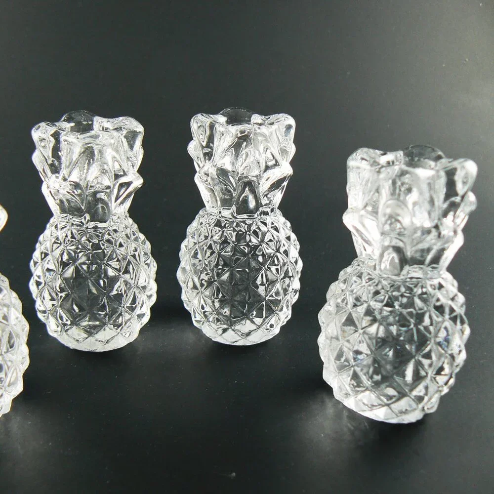 WILLIAMS-SONOMA PINEAPLE TAPER HOLDER SET OF 4 NEW IN BOX (E35)